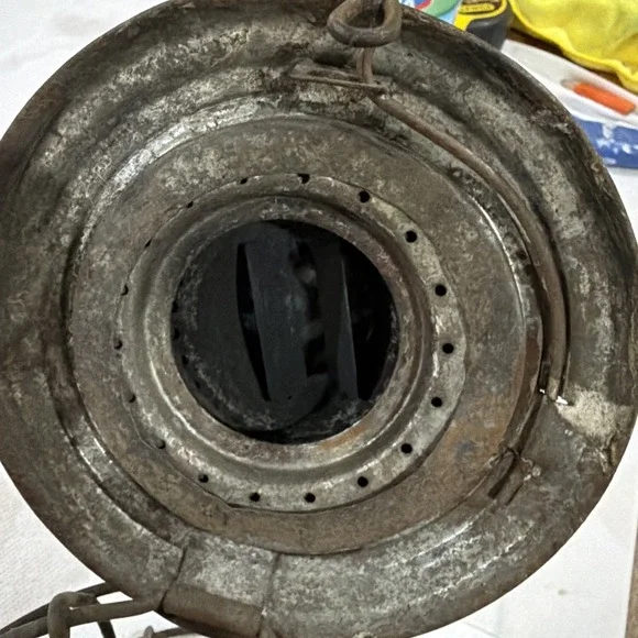 1920s HANDLAN St. Louis RAILROAD Gas Company RED Lens Lantern - Picture 10 of 11